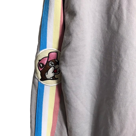 Buc-ees Medium Beaver Pullover Sweatshirt‎ Gray Long Sleeve Embroidered - Picture 5 of 8
